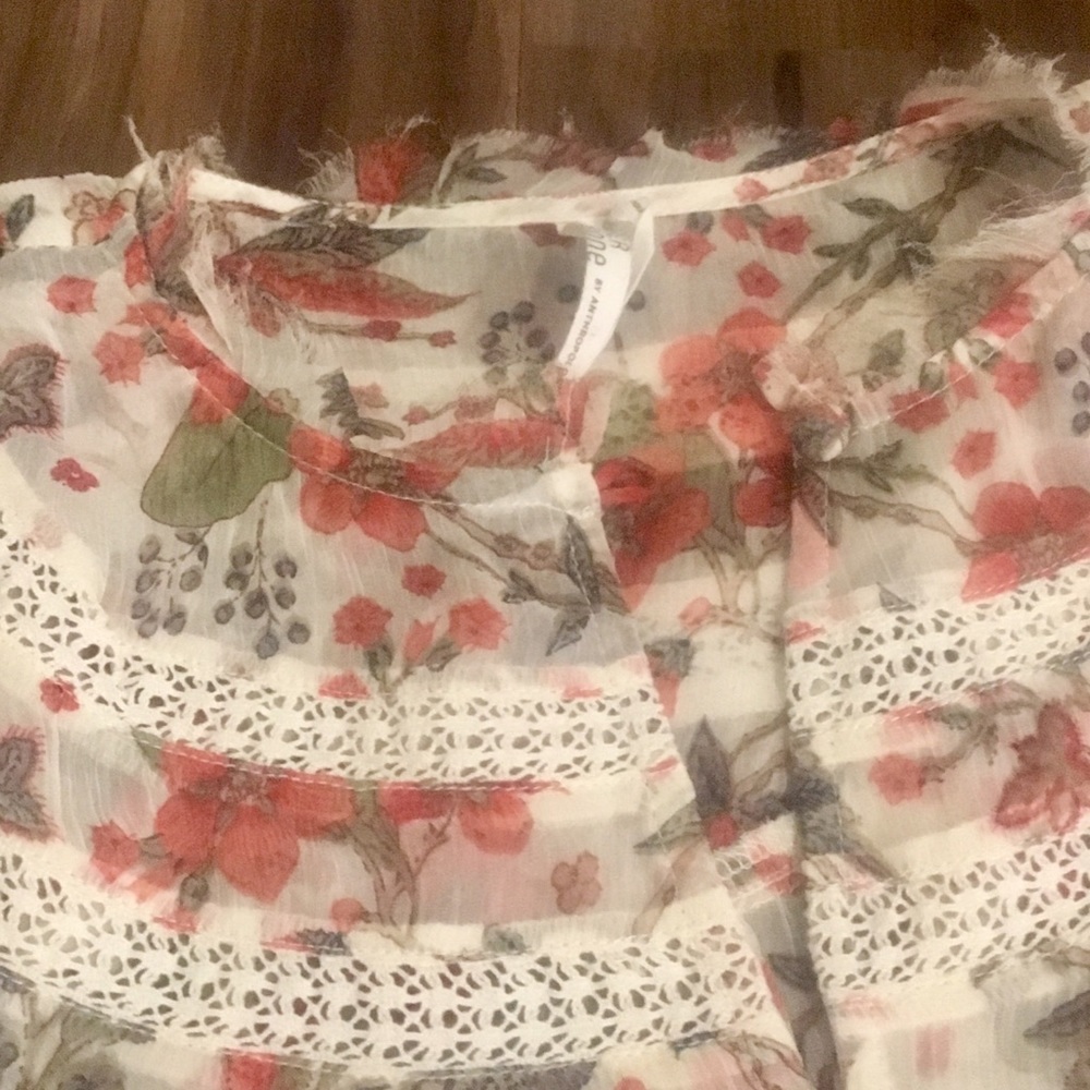 Anthropologie boho sheer top - Picture 4 of 5